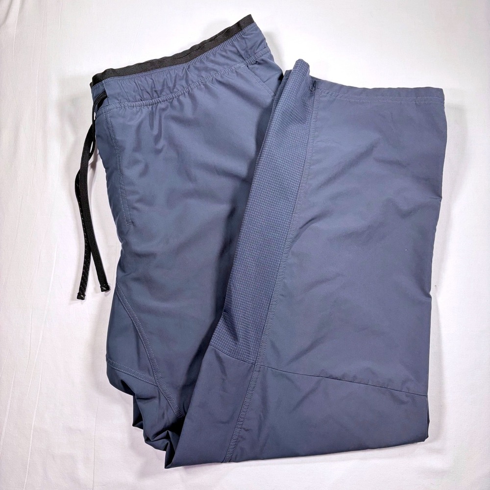 Barco One Wellness Mens Scrub Pants XL Blue Gray Ripstop Panel Athleisure
